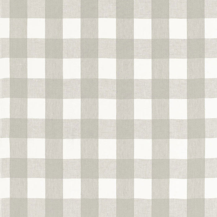 Schumacher Key West Check Zinc Fabric 68018