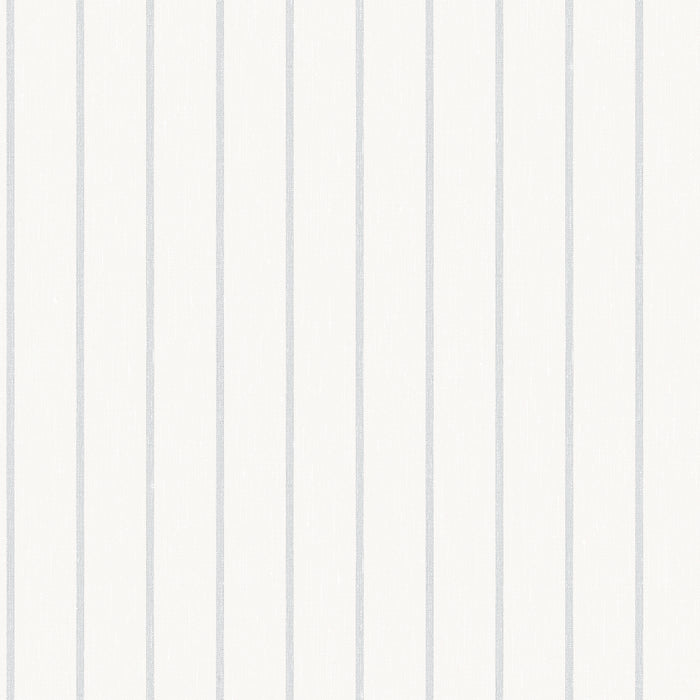 Schumacher Shirt Stripe White Wallpaper Sample 6856