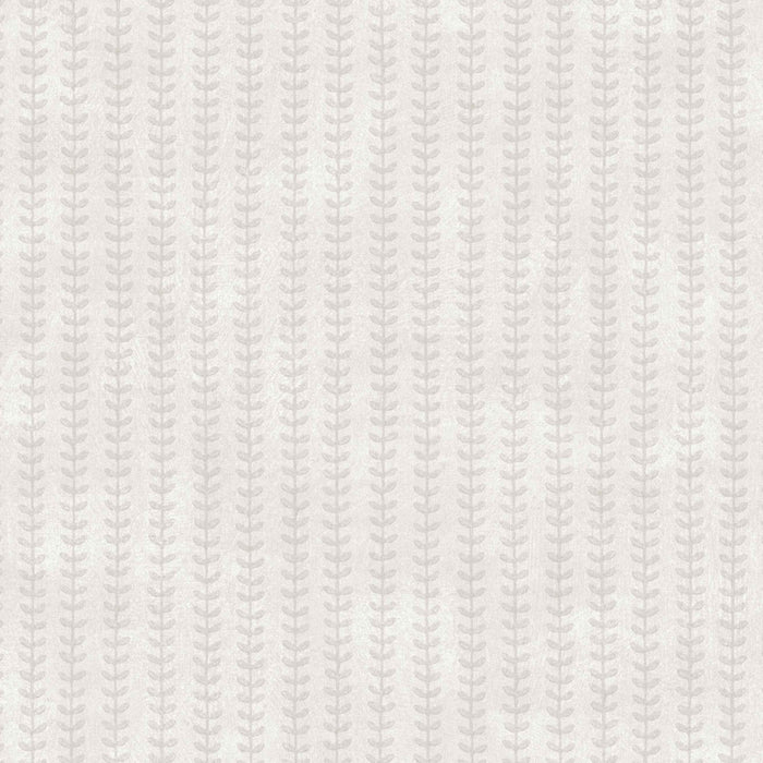 Schumacher Botanical Stripe Stone Wallpaper 6865