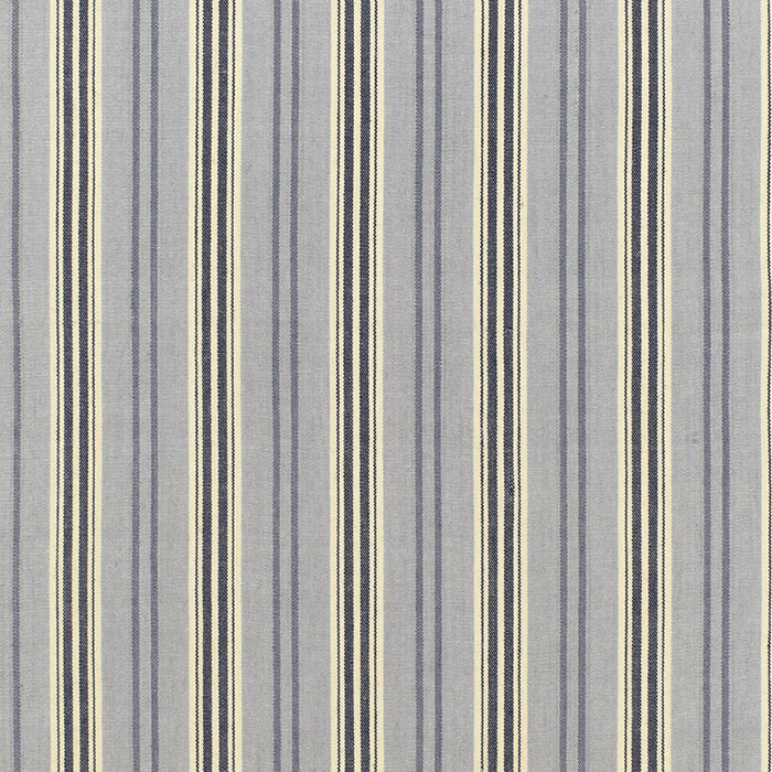 Schumacher Loire Jute Stripe Bleu Fabric Sample 68690