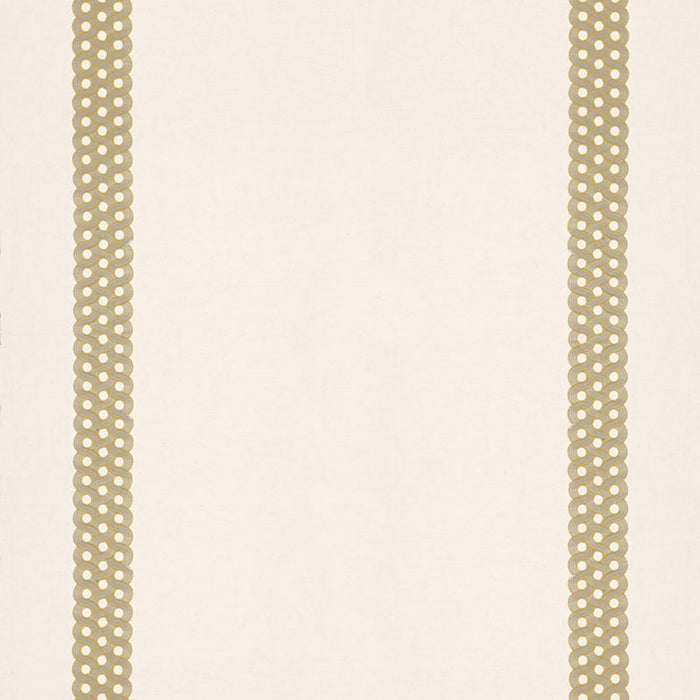 Schumacher Mandeville Embroidery Camel Fabric 68772