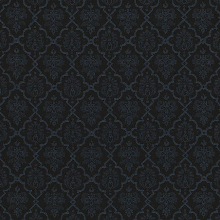 Schumacher Hedgerow Trellis Indoor/Outdoor Midnight Fabric 68814