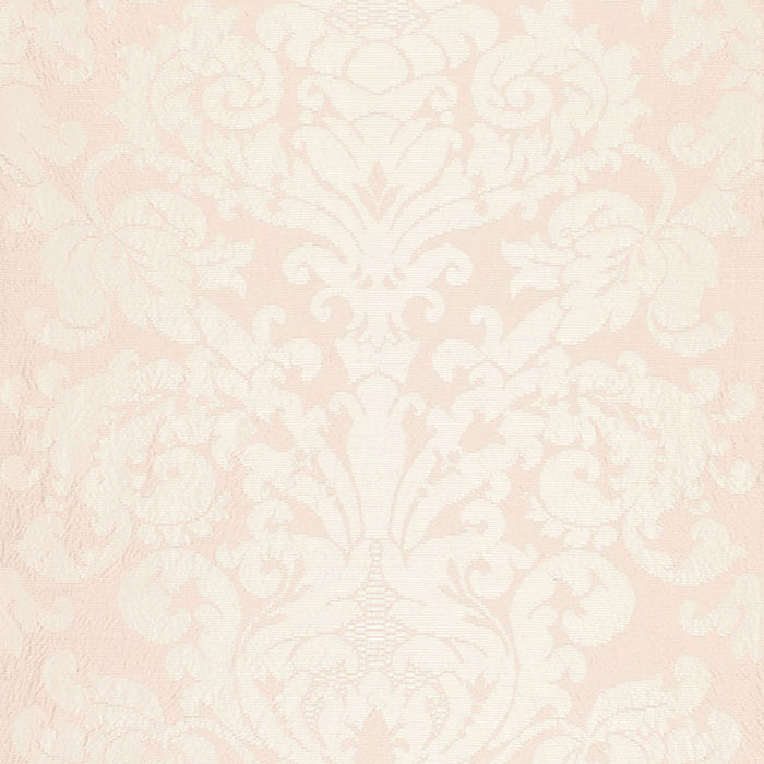 Schumacher Chateau Silk Damask Blush Fabric 68881