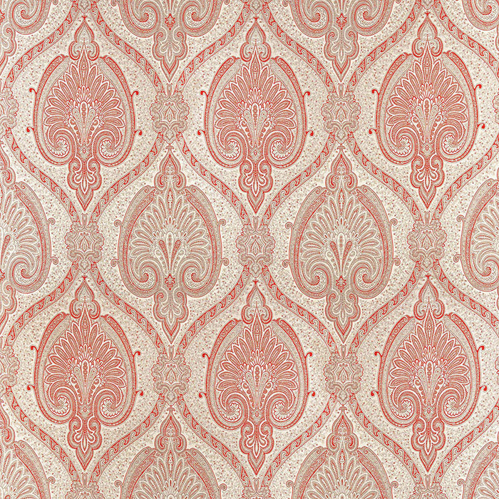 Schumacher Odalisque Cinnabar Fabric Sample 68922