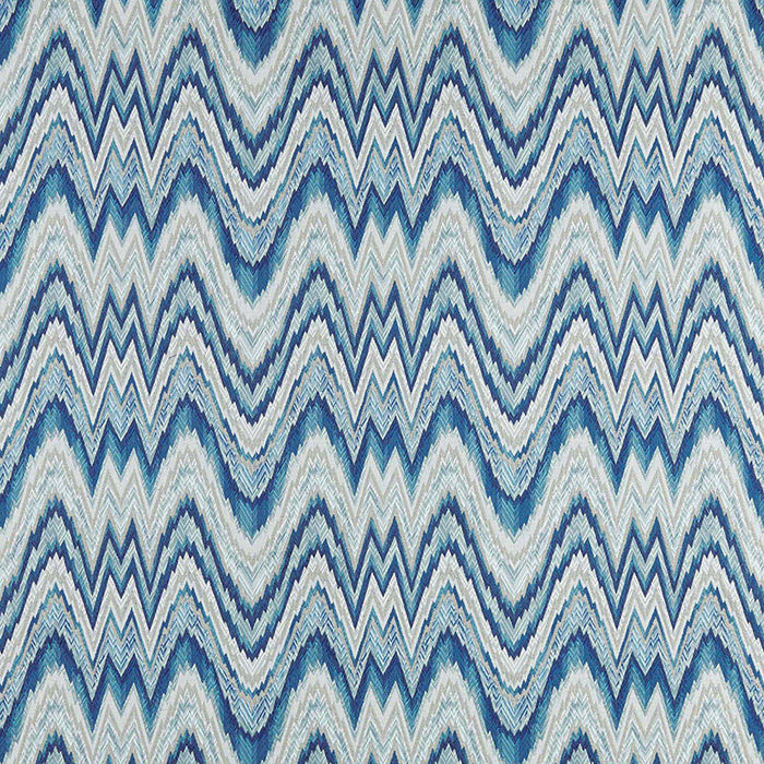Schumacher Valkyrie Flame Stitch Delft Fabric 68940