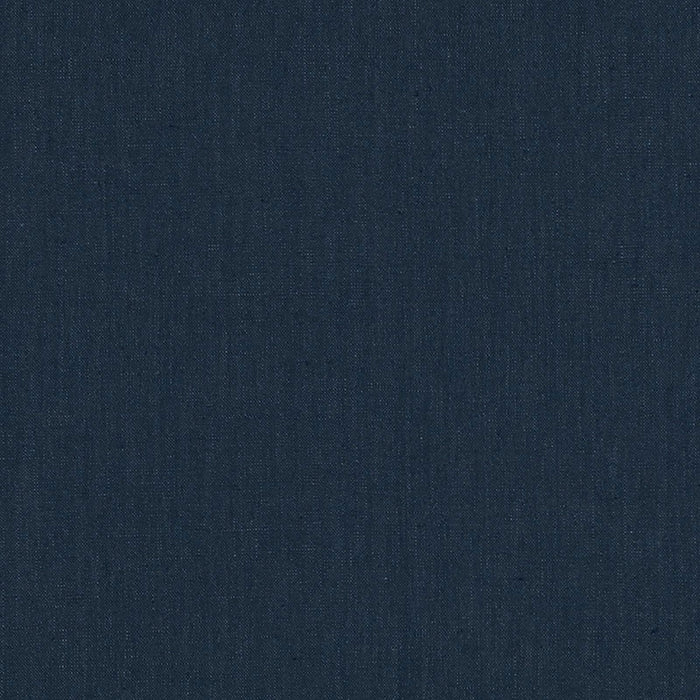 Schumacher Lange Glazed Linen Navy Fabric Sample 69346