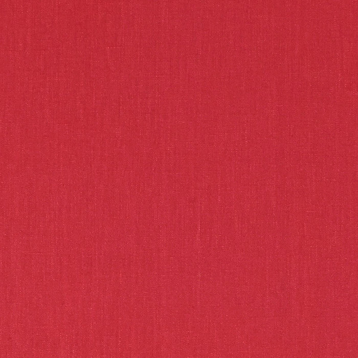 Schumacher Lange Glazed Linen Poppy Fabric Sample 69360