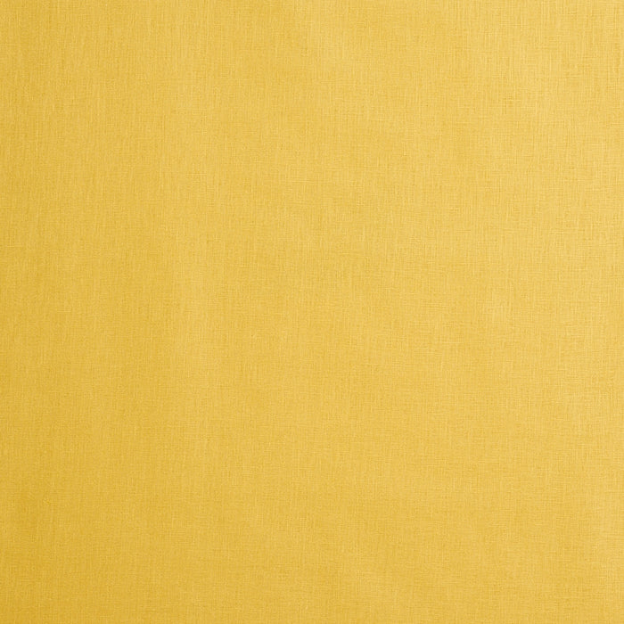 Schumacher Lange Glazed Linen Yellow Fabric Sample 69367