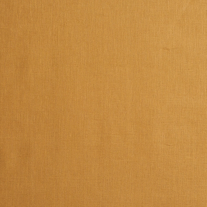 Schumacher Lange Glazed Linen Caramel Fabric Sample 69368