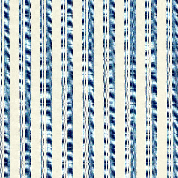 Schumacher Capri Navy/White Fabric 69443