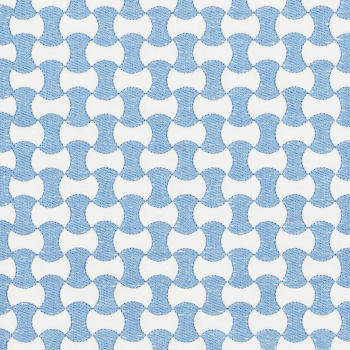 Schumacher Nolita Embroidery Chambray Fabric 70374