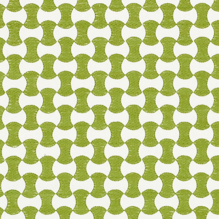Schumacher Nolita Embroidery Leaf Fabric 70376