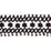 Schumacher Sunnyvale Tape Black Trim Sample 70639