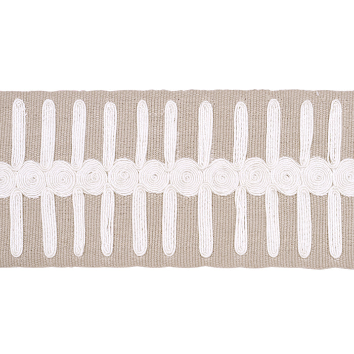 Schumacher Castille Tape Natural Trim Sample 70747
