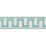 Schumacher Greek Key Embroidered Tape Aqua Trim Sample 70793