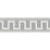 Schumacher Greek Key Embroidered Tape Sky Trim Sample 70801