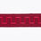Schumacher Greek Key Embroidered Tape Burgundy Trim Sample 70805