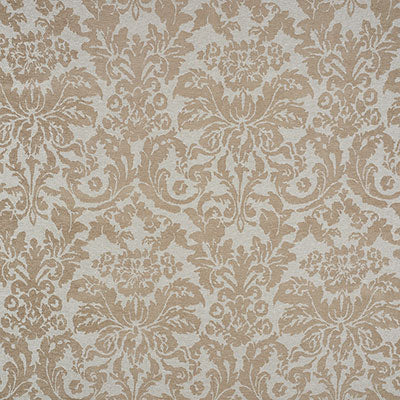 Schumacher Ansley Damask Stone Fabric Sample 71110