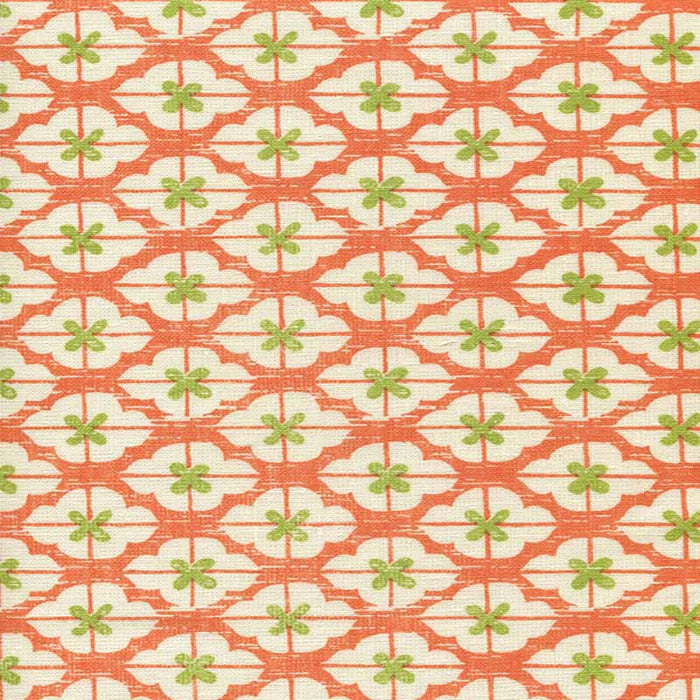 China Seas Kyoto Two Color Orange New Jungle Fabric Sample 7135-06