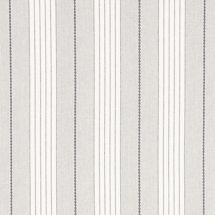 Schumacher Audrey Stripe Grey Fabric Sample 71372