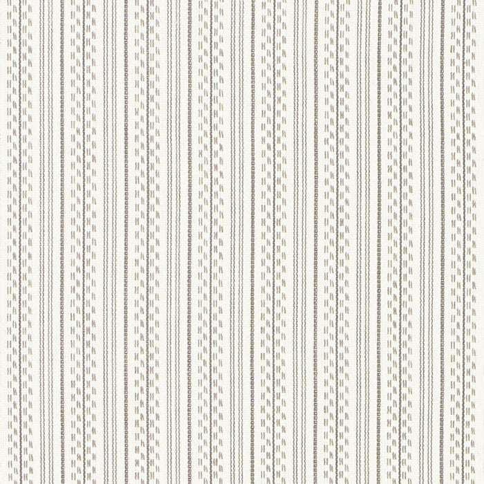 Schumacher Jack Stripe Stone Fabric Sample 71412