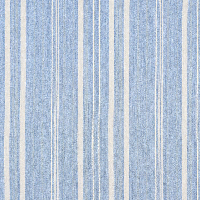 Schumacher Cajamarca Stripe Chambray Fabric 71883