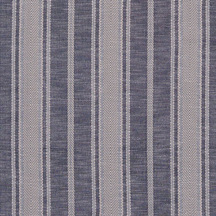 Schumacher Zina Stripe Blue Fabric 71911