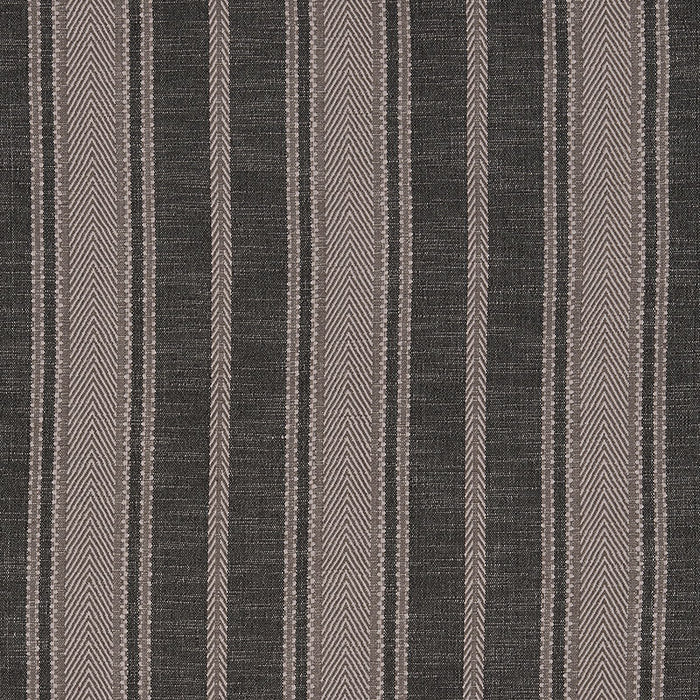 Schumacher Zina Stripe Charcoal Fabric 71912