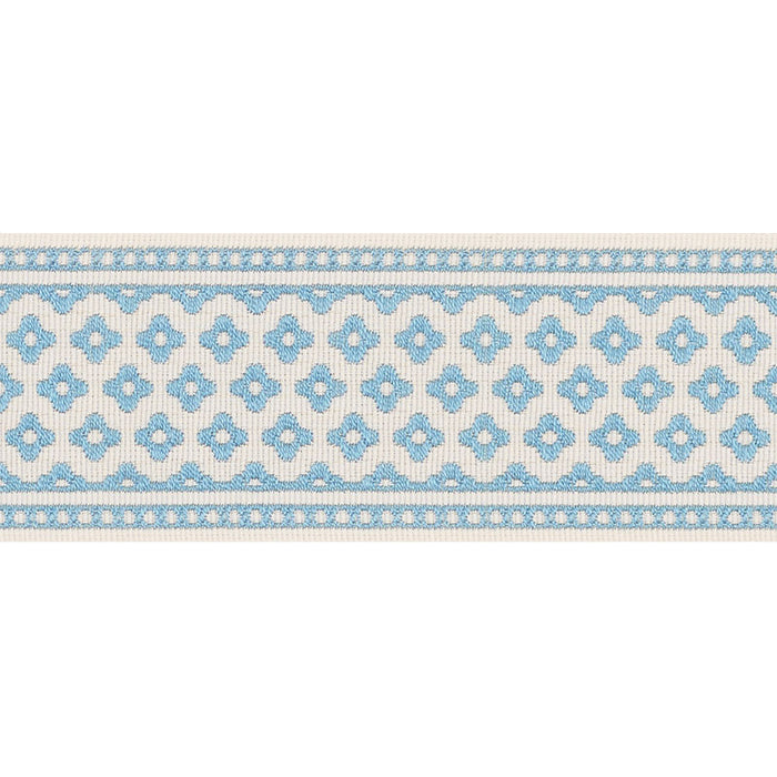 Schumacher Cherie Tape Blue Trim 72311