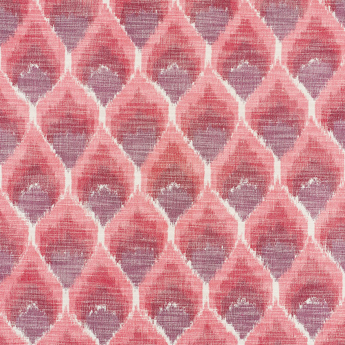 Schumacher Odisha Ikat Reds Fabric Sample 72642