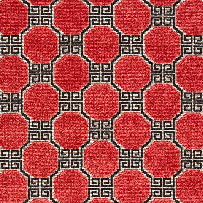 Schumacher Octavia Velvet Ruby Fabric 72796