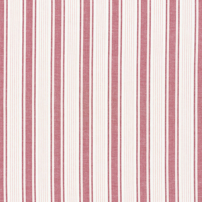 Schumacher Ojai Stripe Red Fabric Sample 73004