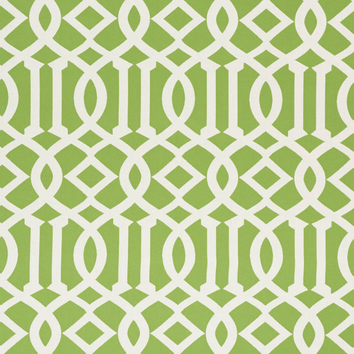 Schumacher Imperial Trellis Indoor/Outdoor Leaf Fabric Sample 73160