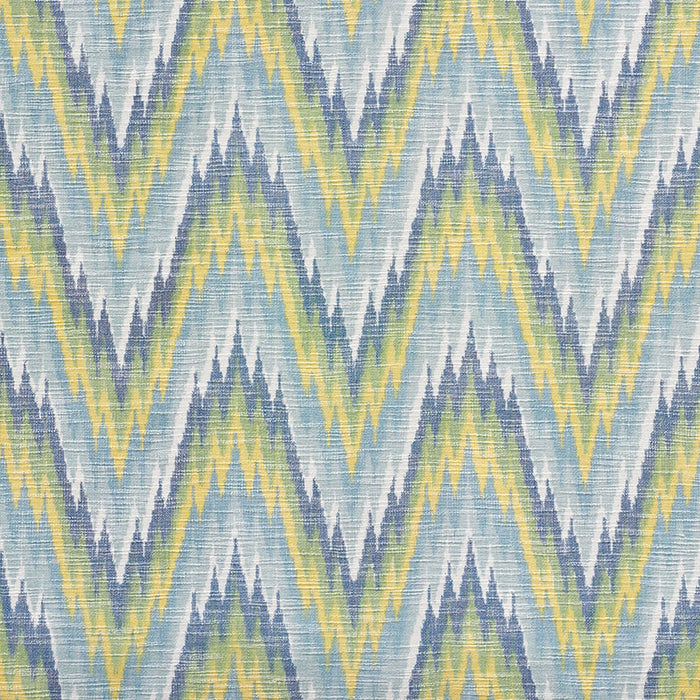 Schumacher Ibiza Flamestitch Pool Fabric 73460