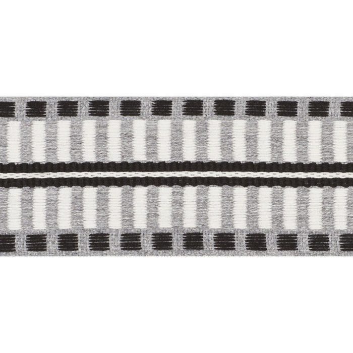 Schumacher Jacobsen Tape Indoor/Outdoor Grey Trim 73630