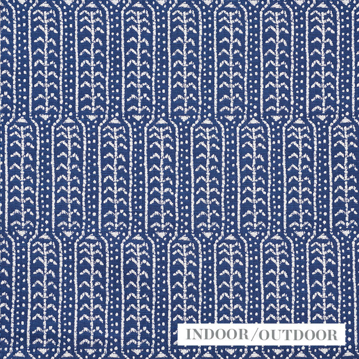 Schumacher Zonda Indoor/Outdoor Indigo Fabric 73762