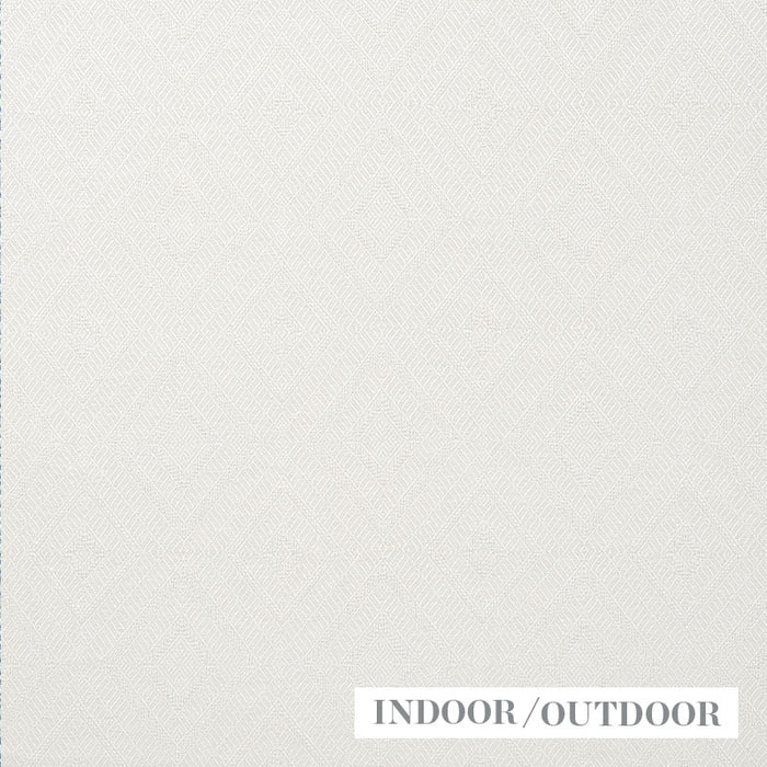 Schumacher Geometric Weave Indoor/Outdoor Ivory Fabric 73860