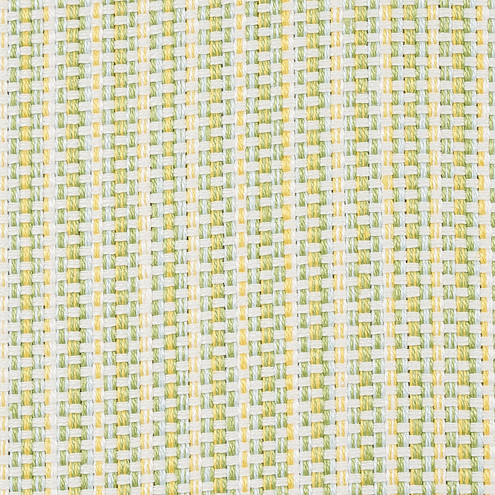 Schumacher Rustic Basketweave Leaf Fabric Sample 73883