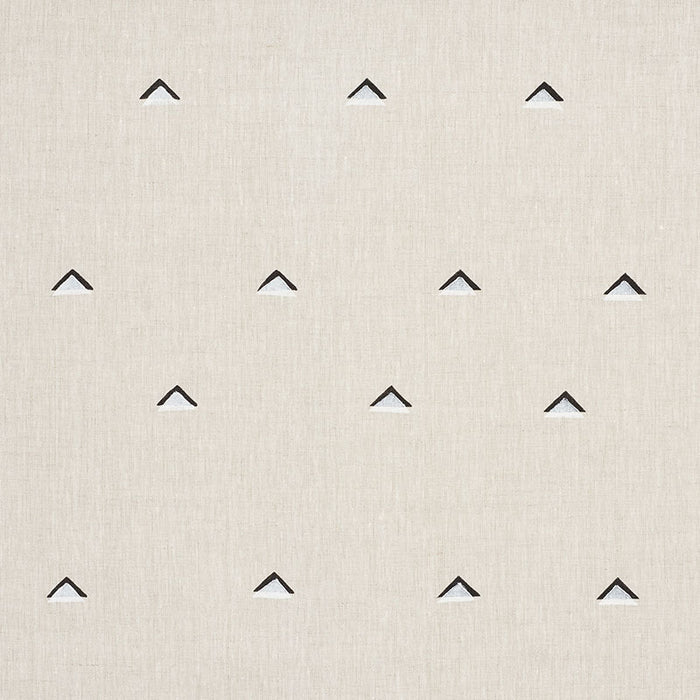 Schumacher Overlapping Triangles Black & White Fabric 74020