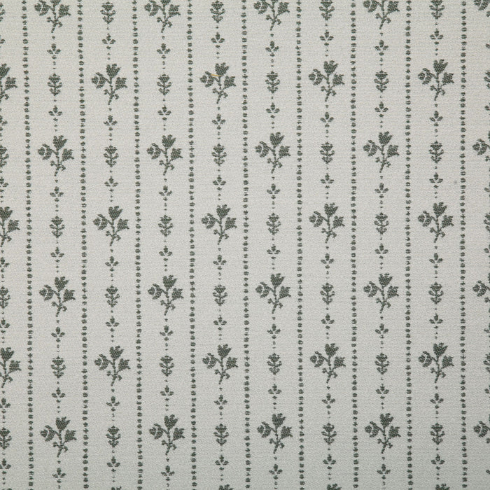 Pindler Floral Stripe Green Fabric 7457
