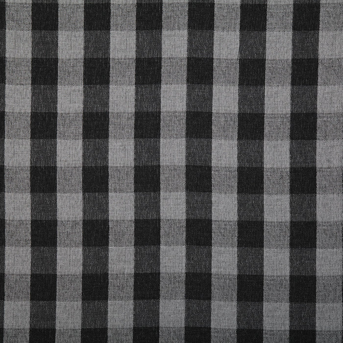 Pindler Gingham Charcoal Fabric 7458