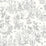 Schumacher Forest Friends Ivory Wallpaper Sample 7478