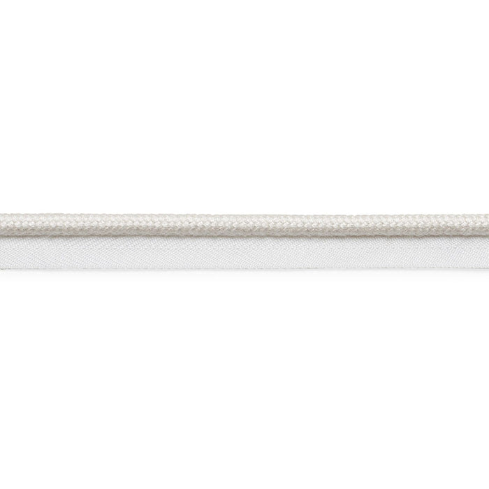 Schumacher Cedric Cotton Lip Cord Wide Ivory Trim Sample 74800