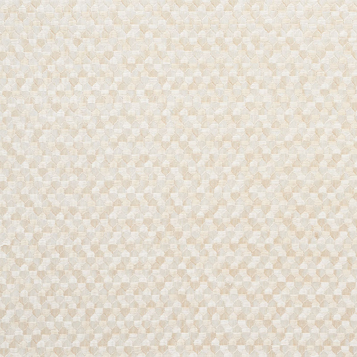 Schumacher Ivins Embroidery Ivory Fabric 75120