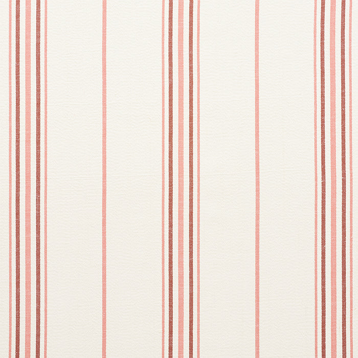 Schumacher Scarset Stripe Rosewood Fabric 75262