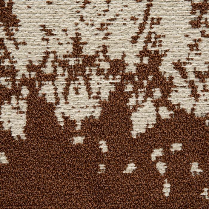 Holly Hunt Great Outdoors Dappled Stripe Oyster/Cognac Fabric Sample 753/03