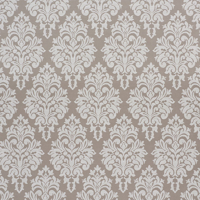 Schumacher Dauphine Damask Indoor/Outdoor Taupe Fabric Sample 75411