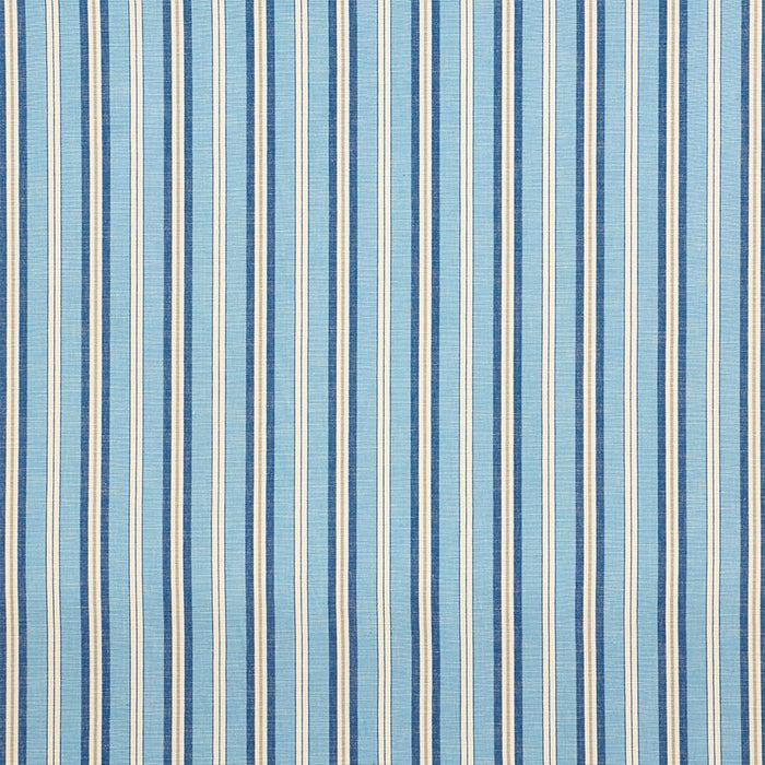 Schumacher Lewis Stripe Blue Fabric 75503