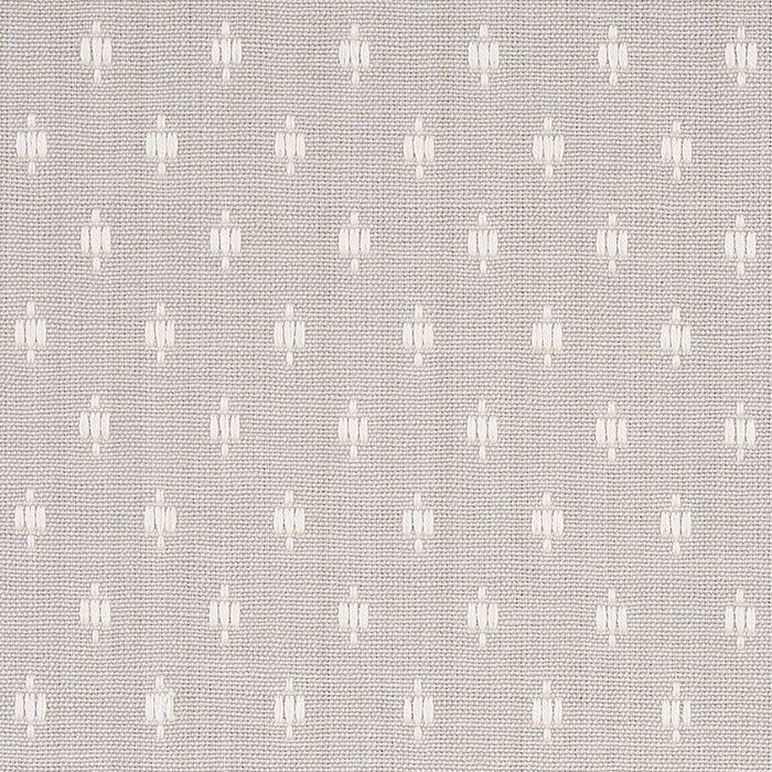 Schumacher Barlow Ivory On Grey Fabric Sample 75535
