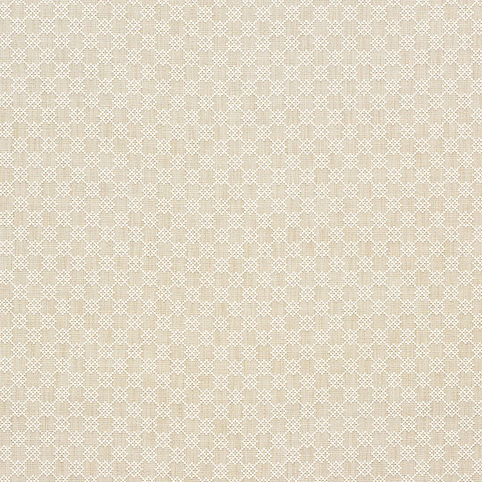Schumacher Albert Fret Natural Fabric Sample 75560